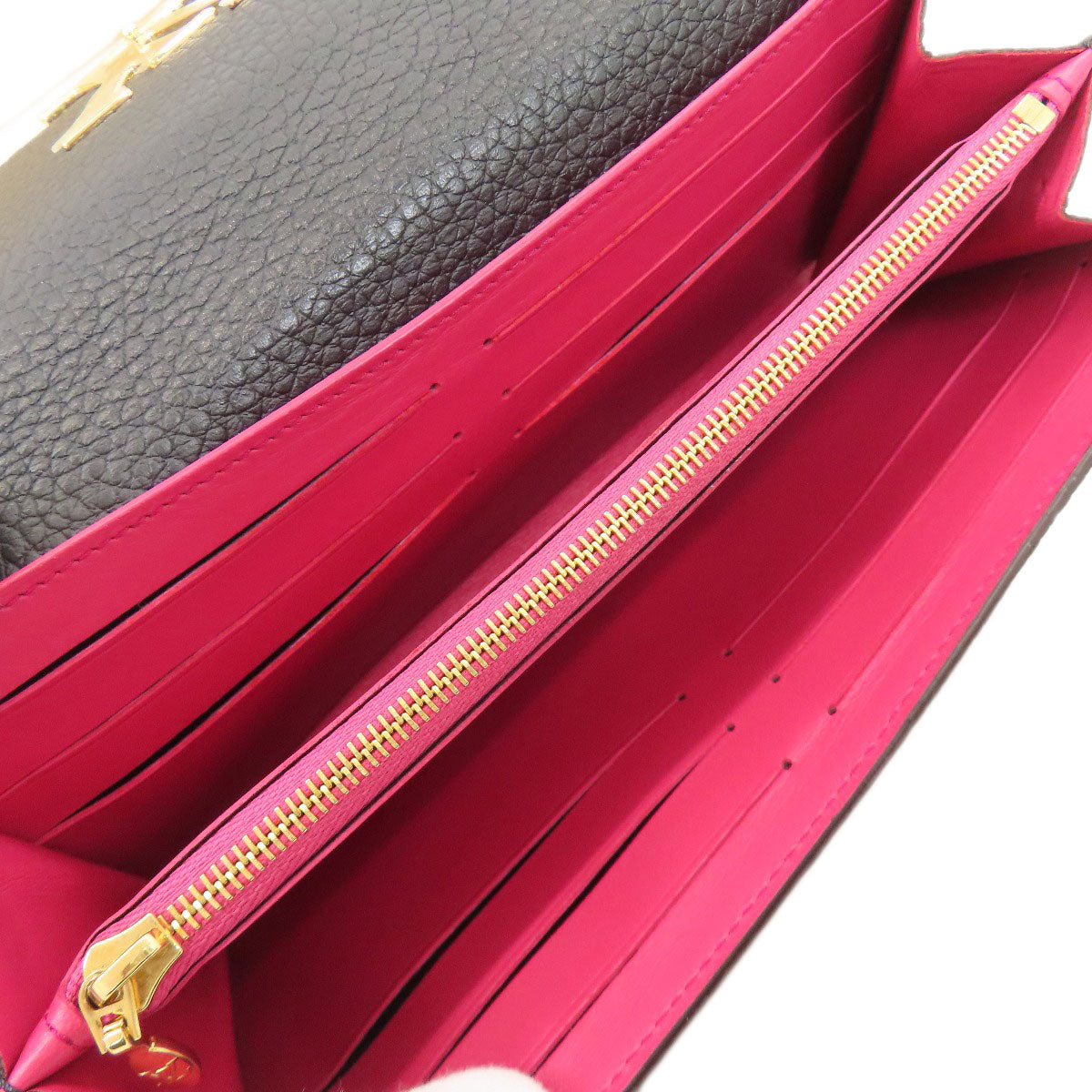 LOUIS VUITTON M61248 Portefeiulle ã» Capsines Long wallet (with coin pocket) Calf Ladies [Used]