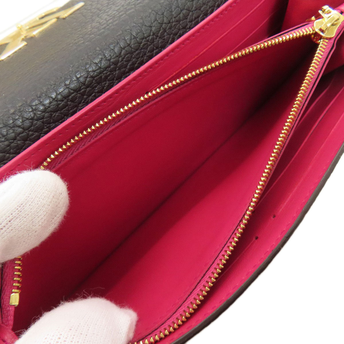 LOUIS VUITTON M61248 Portefeiulle ã» Capsines Long wallet (with coin pocket) Calf Ladies [Used]