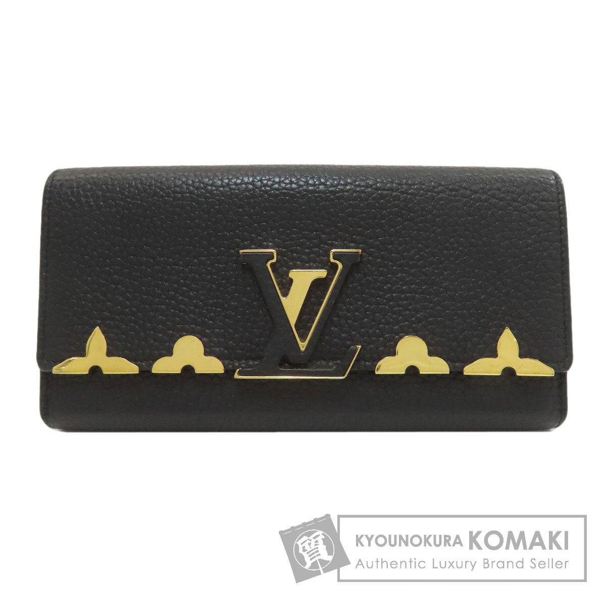 LOUIS VUITTON M64551 Portefeiulle ã» Capsines Long wallet (with coin pocket) Taurillon Clemence Ladies [Used]