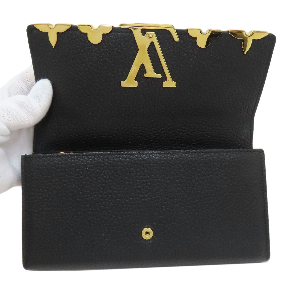 LOUIS VUITTON M64551 Portefeiulle ã» Capsines Long wallet (with coin pocket) Taurillon Clemence Ladies [Used]