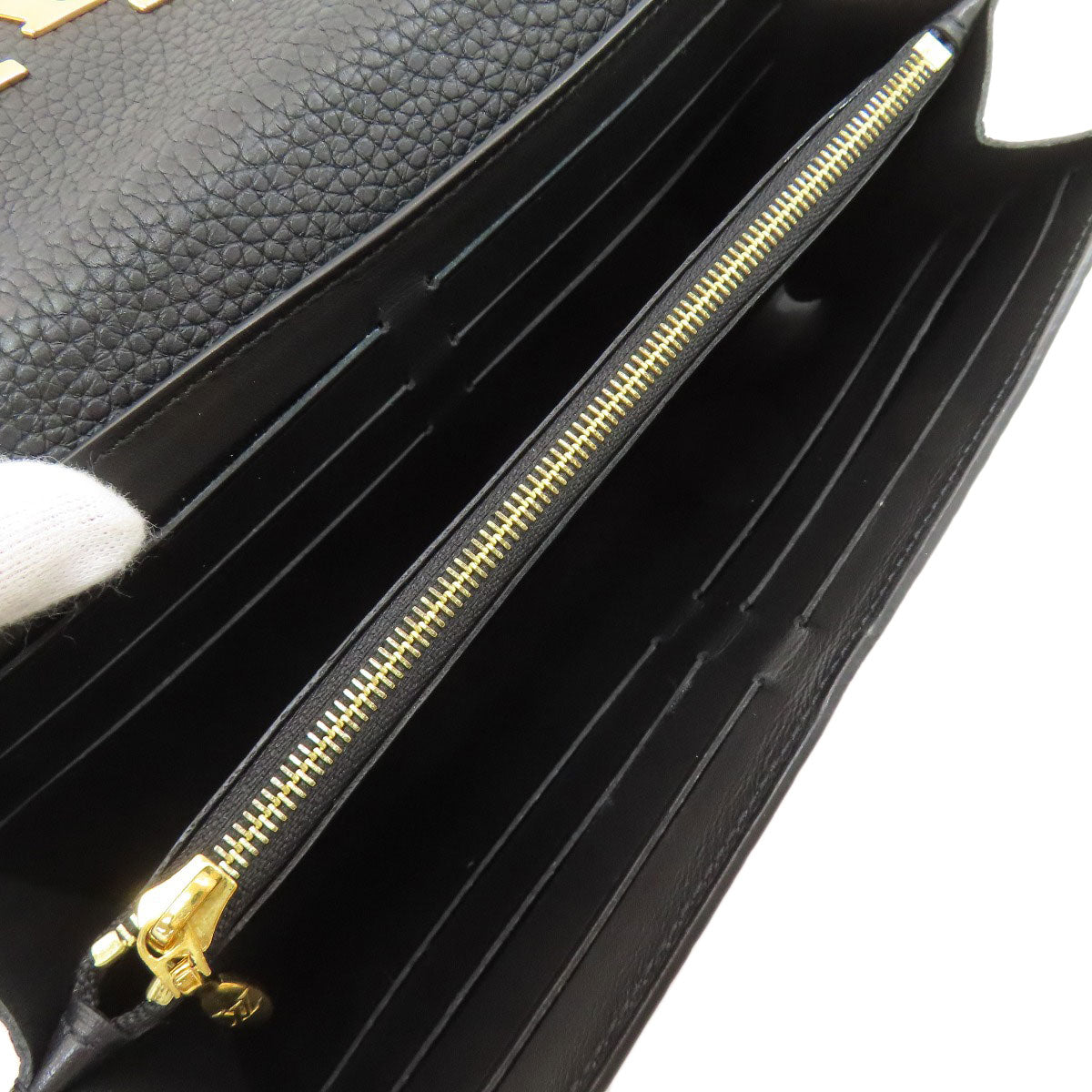 LOUIS VUITTON M64551 Portefeiulle ã» Capsines Long wallet (with coin pocket) Taurillon Clemence Ladies [Used]