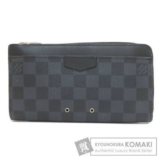 LOUIS VUITTON N60379 Zippy Dragonne Long wallet (with coin pocket) Damier canvas Ladies [Used]