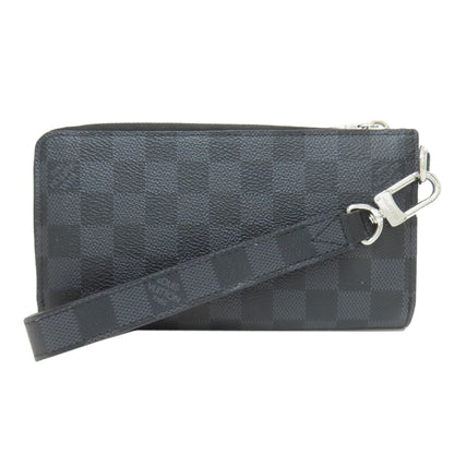 LOUIS VUITTON N60379 Zippy Dragonne Long wallet (with coin pocket) Damier canvas Ladies [Used]