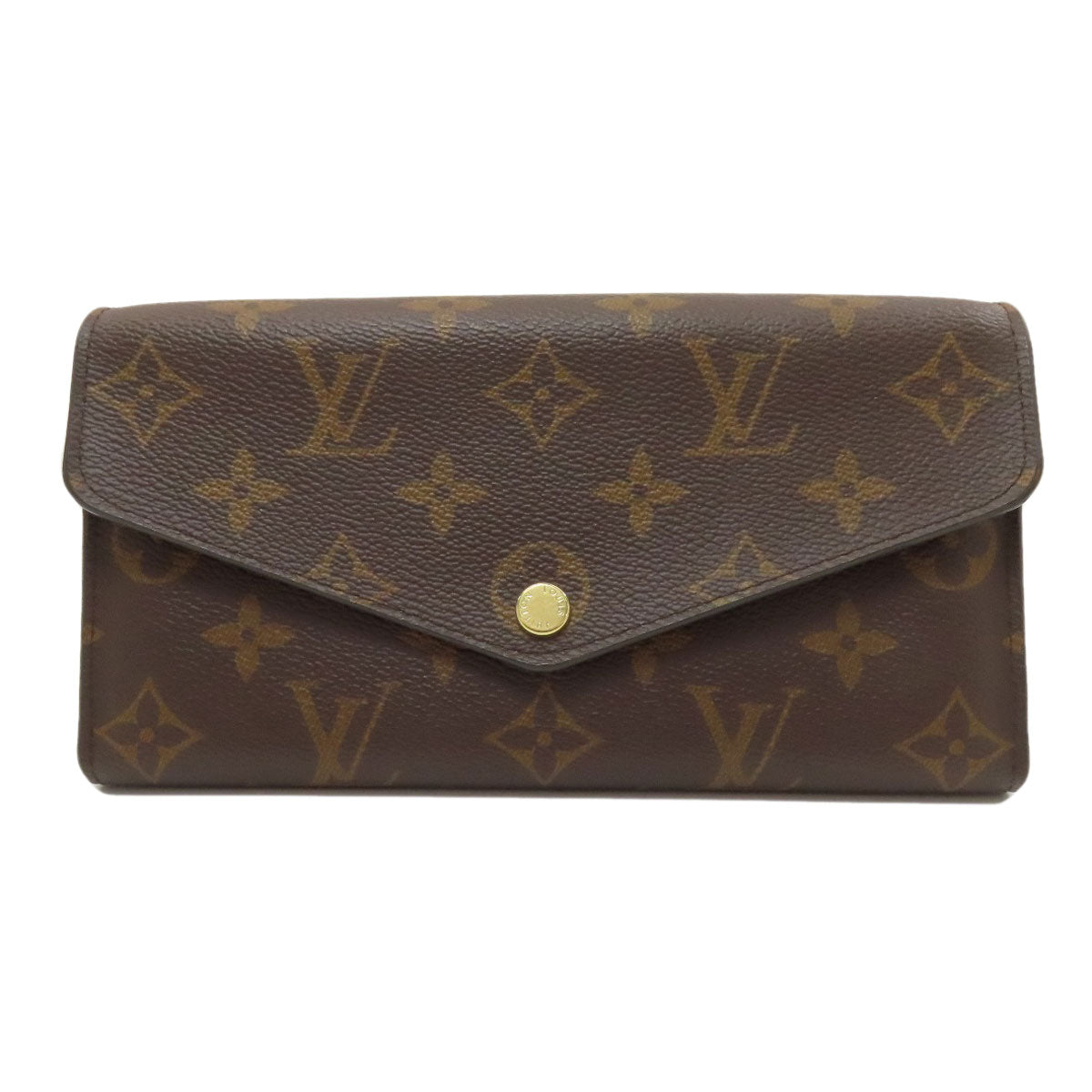 LOUIS VUITTON M60531 Portefeiulle Â· Sarah Long wallet (with coin pocket) Monogram canvas Ladies [Used]