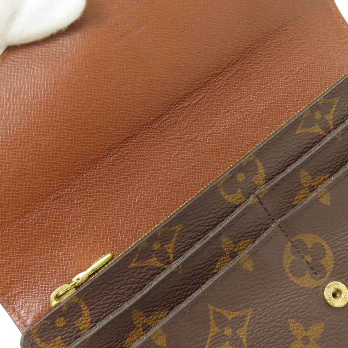 LOUIS VUITTON M60531 Portefeiulle Â· Sarah Long wallet (with coin pocket) Monogram canvas Ladies [Used]