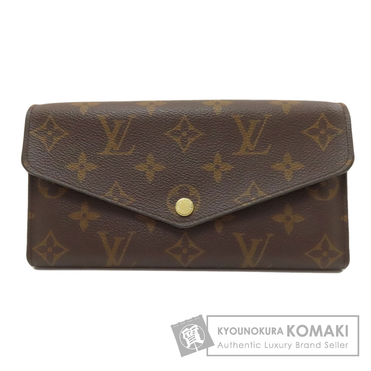 LOUIS VUITTON M60531 Portefeiulle Â· Sarah Long wallet (with coin pocket) Monogram canvas Ladies [Used]