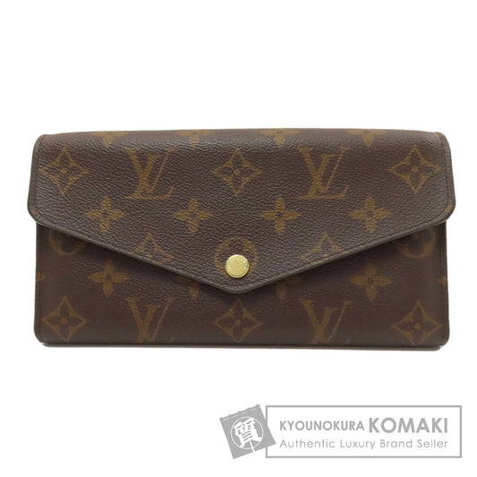 LOUIS VUITTON M60531 Portefeiulle Â· Sarah Long wallet (with coin pocket) Monogram canvas Ladies [Used]