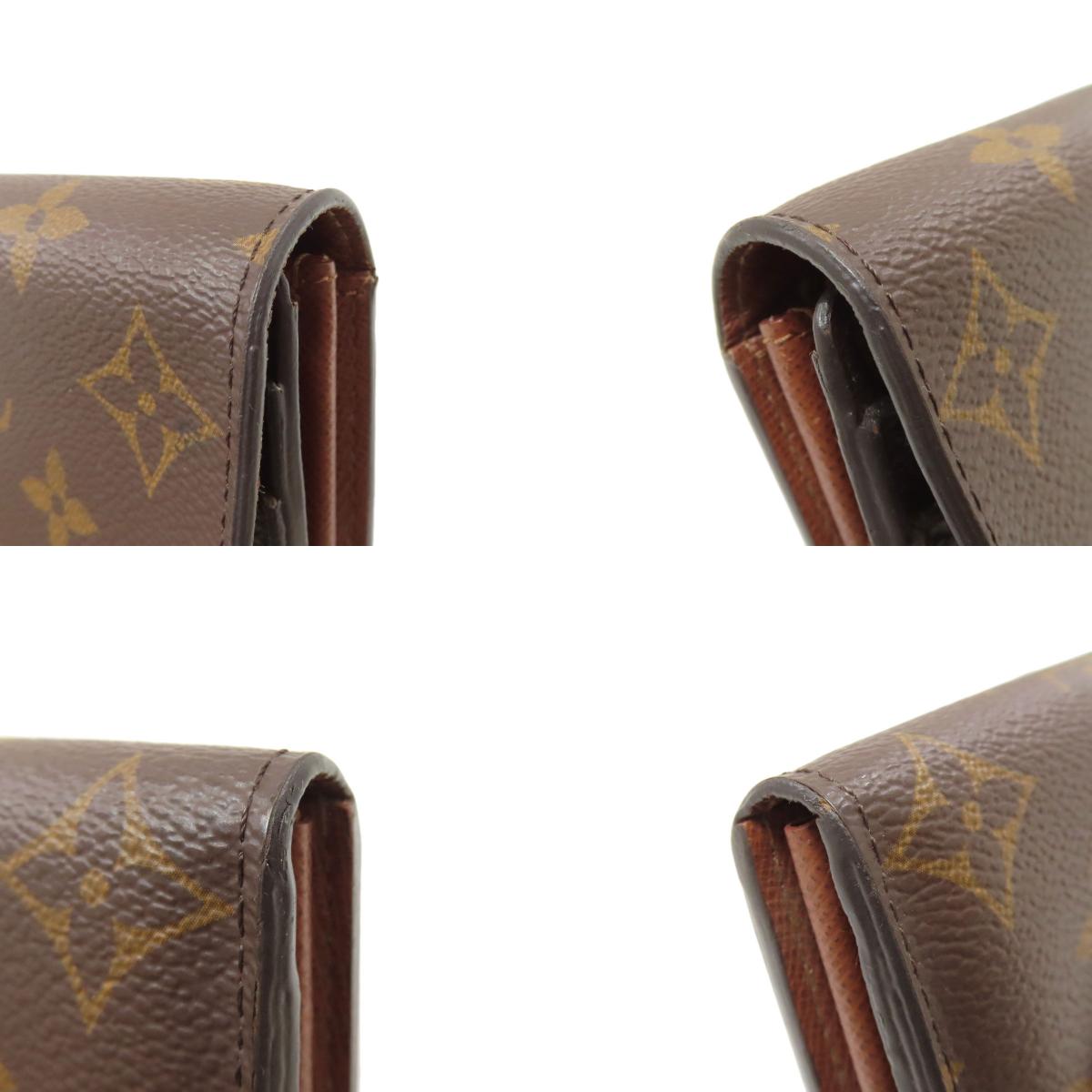 LOUIS VUITTON M60531 Portefeiulle Â· Sarah Long wallet (with coin pocket) Monogram canvas Ladies [Used]