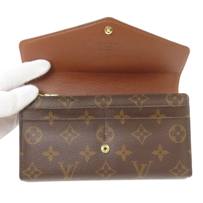 LOUIS VUITTON M60531 Portefeiulle Â· Sarah Long wallet (with coin pocket) Monogram canvas Ladies [Used]