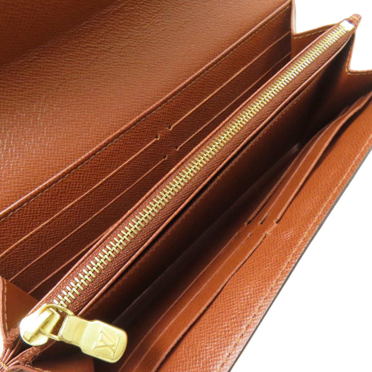 LOUIS VUITTON M60531 Portefeiulle Â· Sarah Long wallet (with coin pocket) Monogram canvas Ladies [Used]