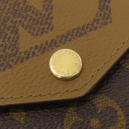 LOUIS VUITTON M80726 Portefeiulle Â· Sarah Long wallet (with coin pocket) Monogram reverse Ladies [Used]