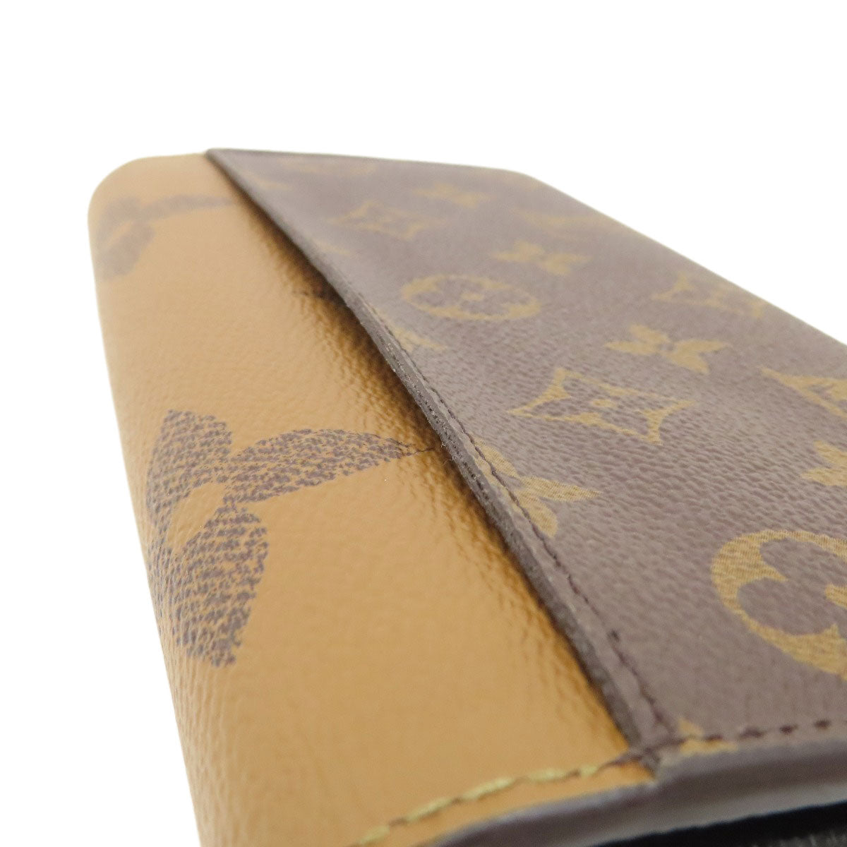 LOUIS VUITTON M80726 Portefeiulle Â· Sarah Long wallet (with coin pocket) Monogram reverse Ladies [Used]