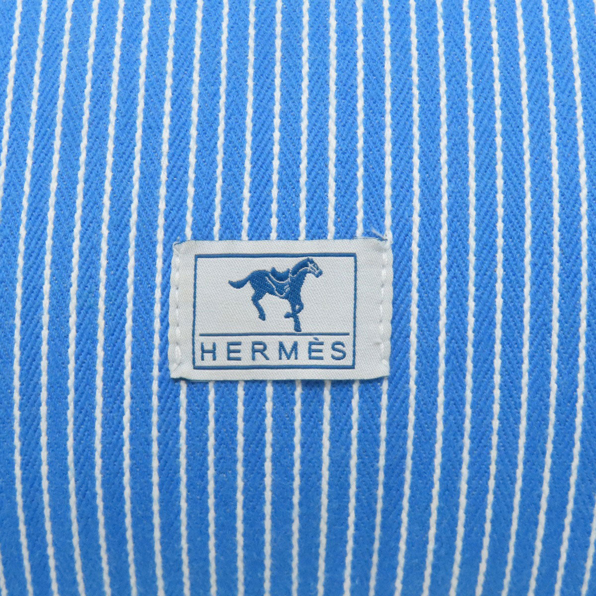 HERMES Horse pattern cushion object Canvas Ladies [Used]
