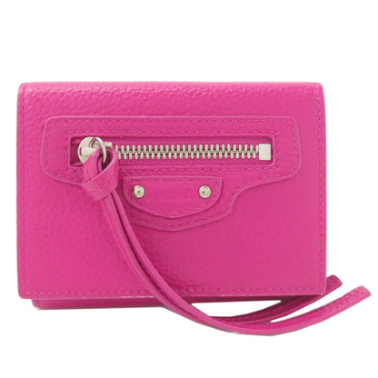 BALENCIAGA Compact wallet Bifold Wallet with Coin Pocket Leather Ladies [Used]