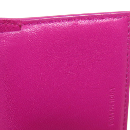 BALENCIAGA Compact wallet Bifold Wallet with Coin Pocket Leather Ladies [Used]