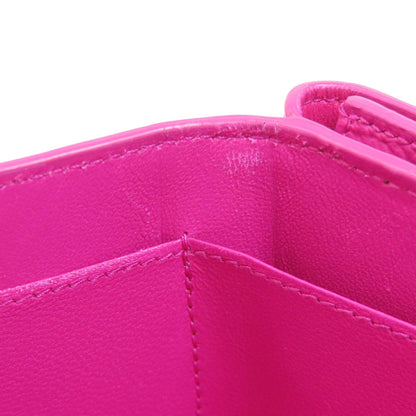 BALENCIAGA Compact wallet Bifold Wallet with Coin Pocket Leather Ladies [Used]