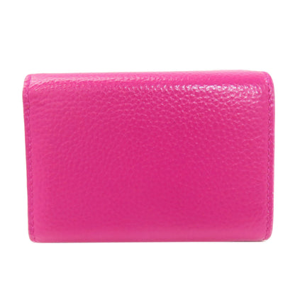 BALENCIAGA Compact wallet Bifold Wallet with Coin Pocket Leather Ladies [Used]