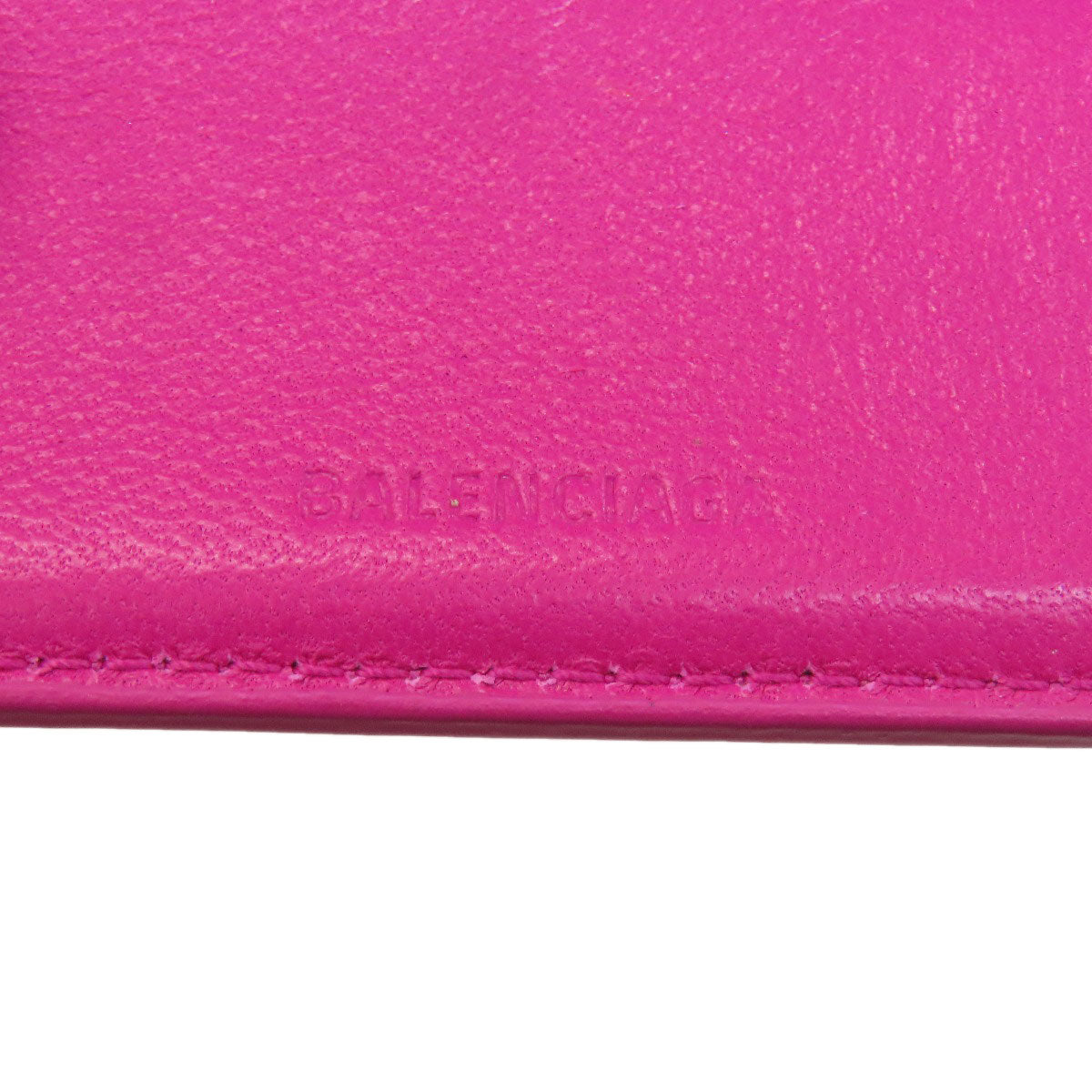 BALENCIAGA Compact wallet Bifold Wallet with Coin Pocket Leather Ladies [Used]