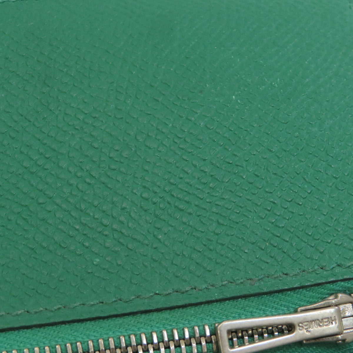 HERMES Bearn Compact SilverHardware Bifold Wallet with Coin Pocket Epsom Ladies [Used]