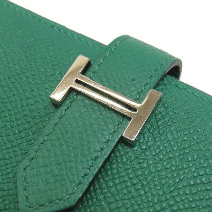 HERMES Bearn Compact SilverHardware Bifold Wallet with Coin Pocket Epsom Ladies [Used]