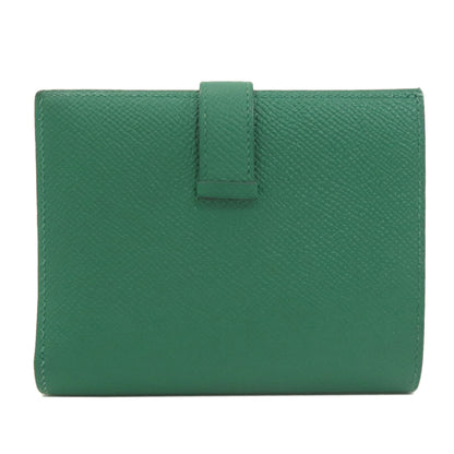 HERMES Bearn Compact SilverHardware Bifold Wallet with Coin Pocket Epsom Ladies [Used]