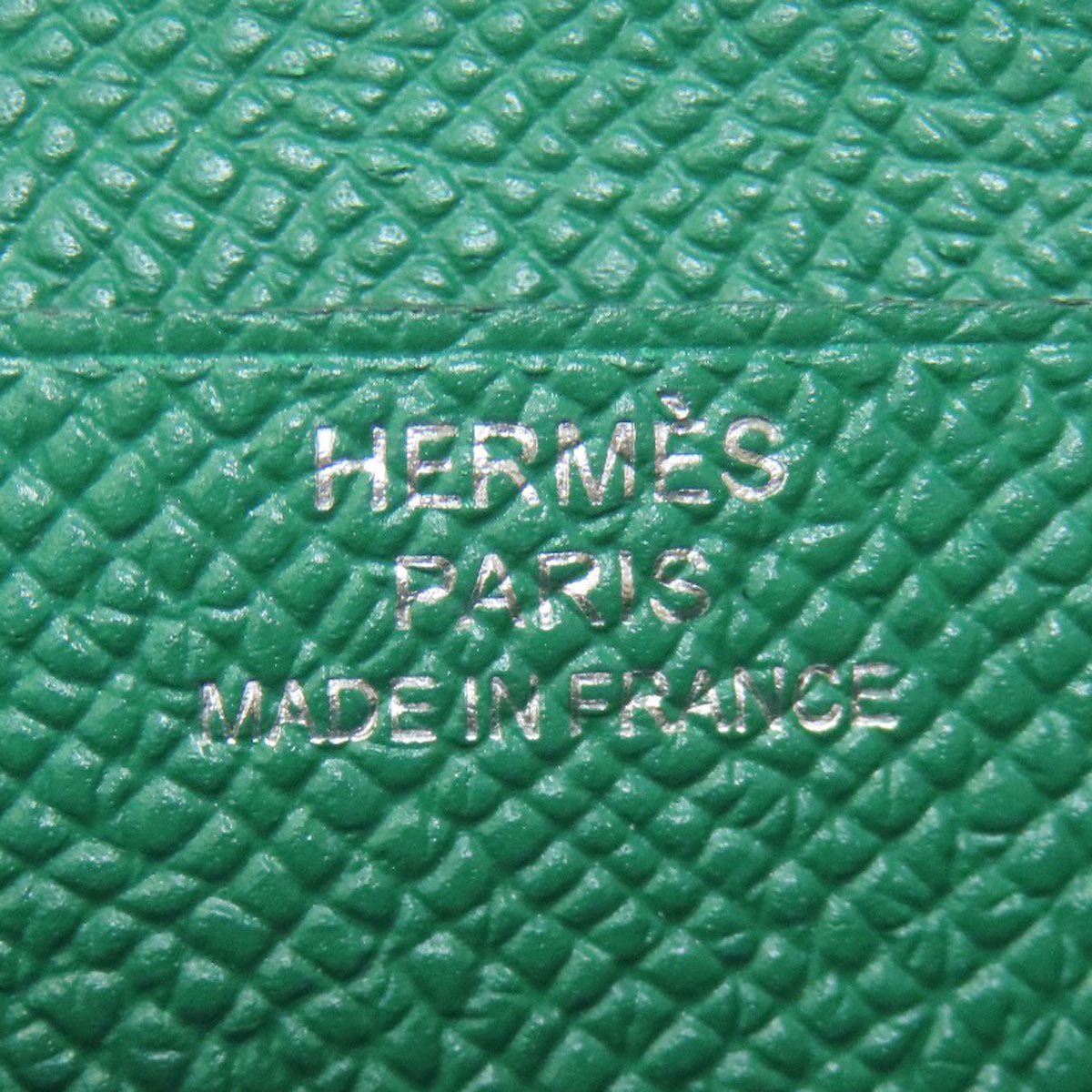HERMES Bearn Compact SilverHardware Bifold Wallet with Coin Pocket Epsom Ladies [Used]