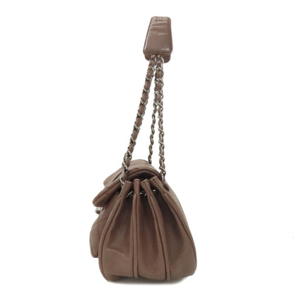 CHANEL ChainShoulder Matelasse SilverHardware Handbag Lambskin Ladies [Used]