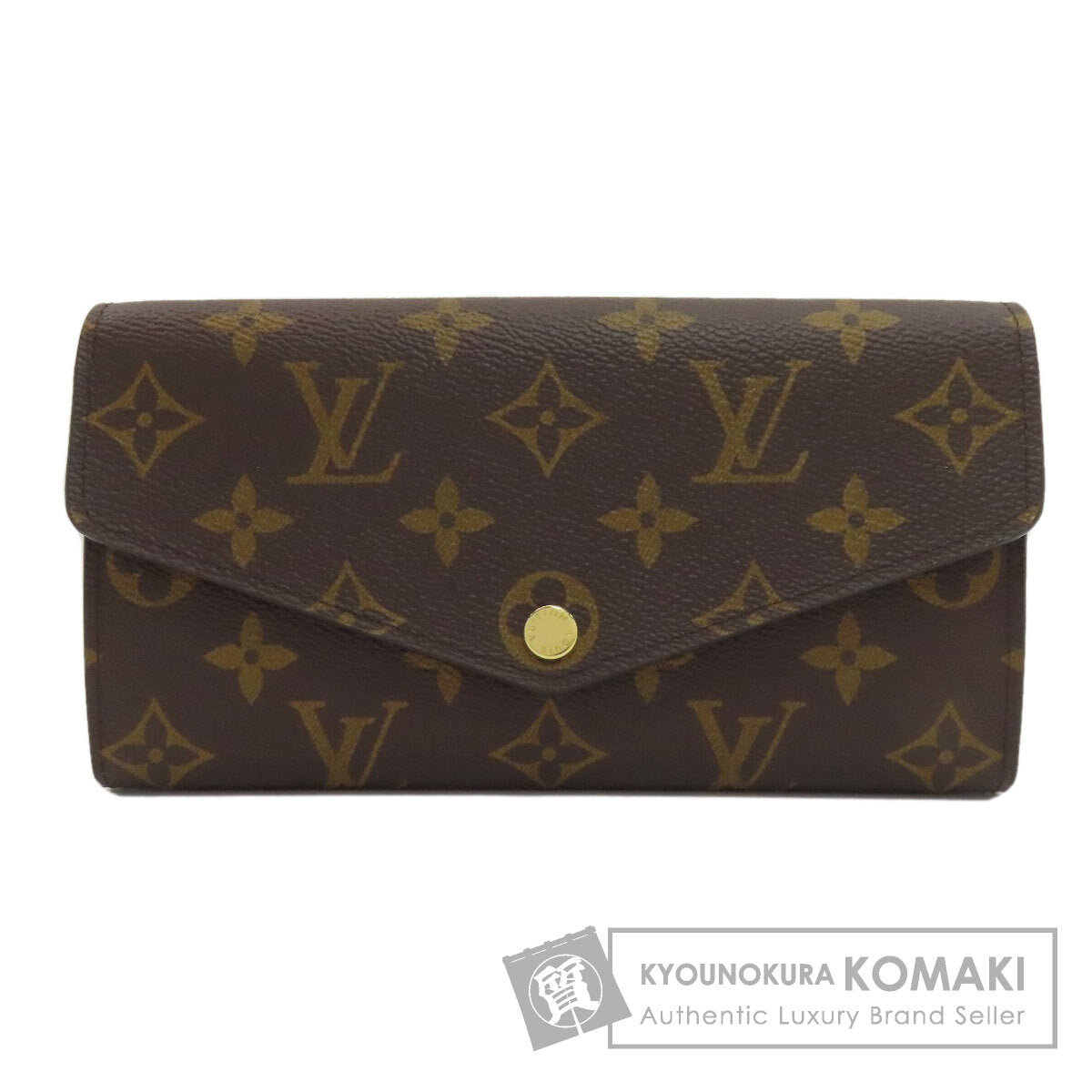 LOUIS VUITTON M62235 Portefeiulle Â· Sarah Long wallet (with coin pocket) Monogram canvas Ladies [Used]