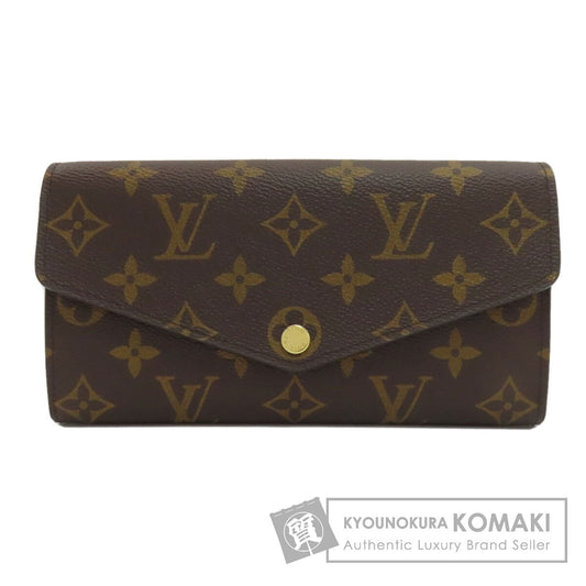 LOUIS VUITTON M62235 Portefeiulle Â· Sarah Long wallet (with coin pocket) Monogram canvas Ladies [Used]