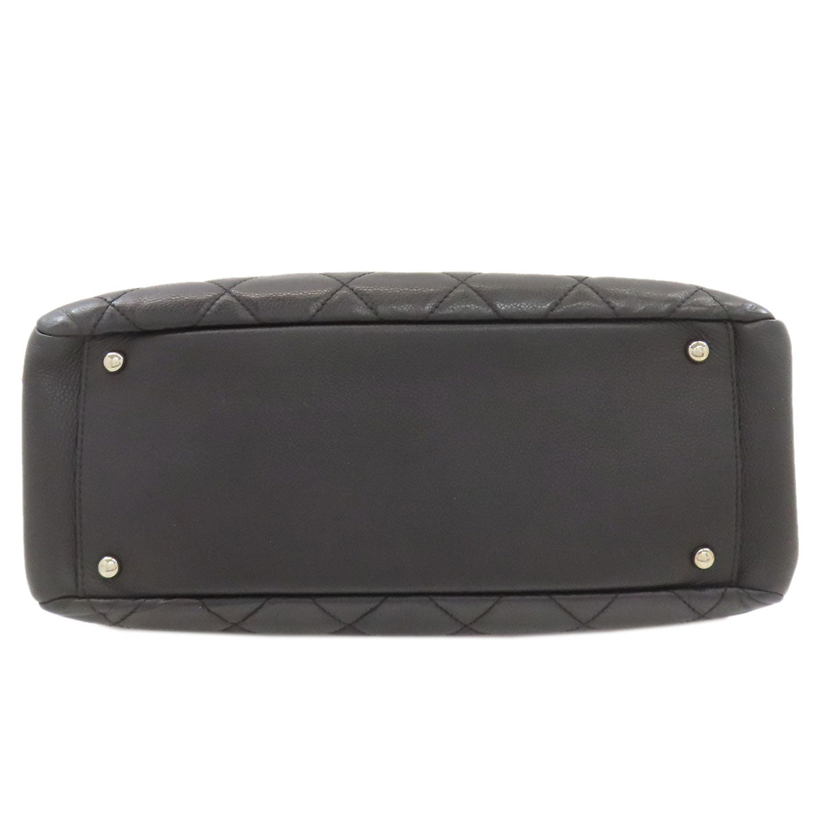 CHANEL Chain Bag Matelasse Silver Hardware Tote Bag Grained Calfskin Skin Ladies [Used]