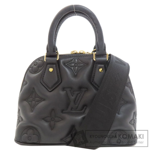 LOUIS VUITTON M59793 Alma Soft BB Bubblegram Handbag Calf Ladies [Used]