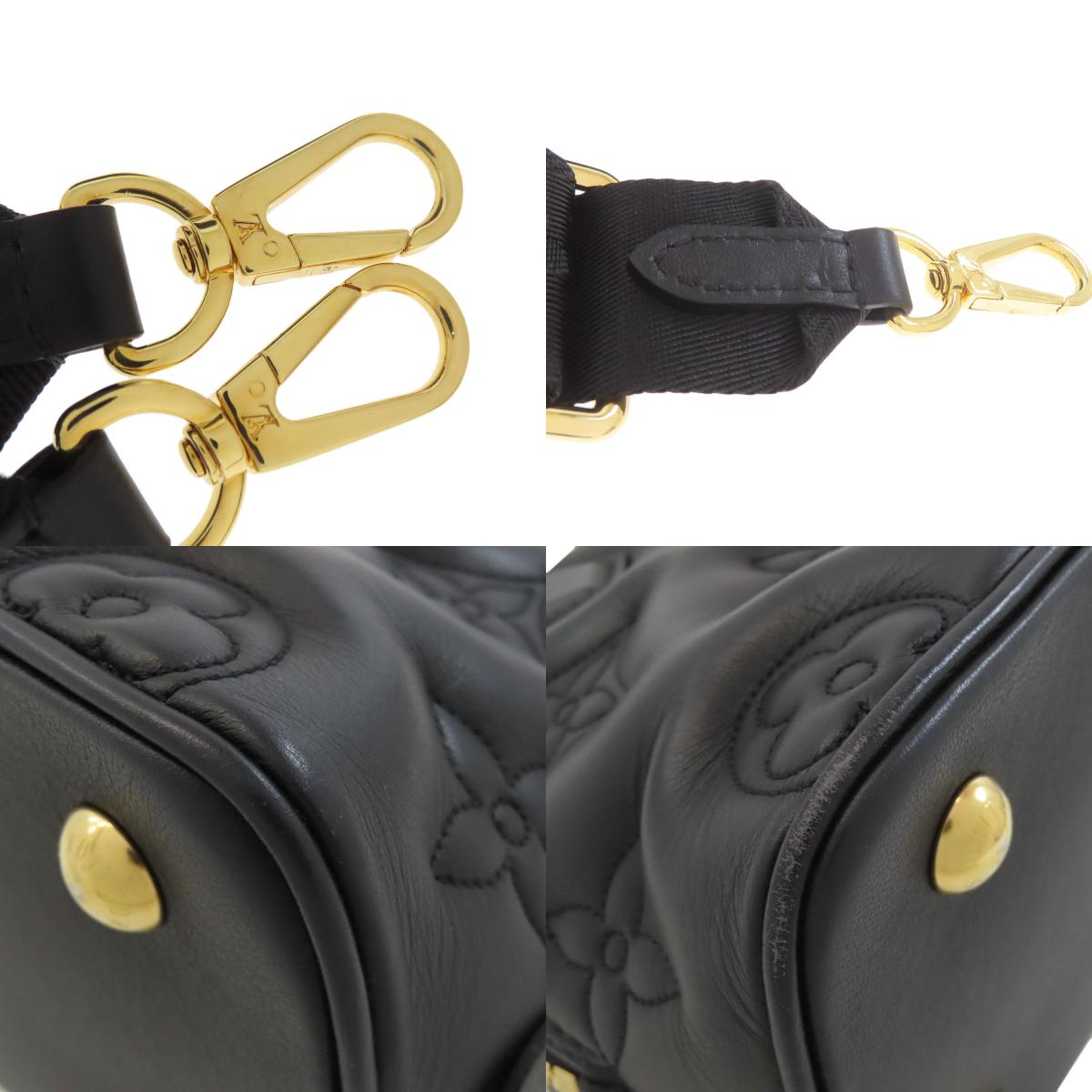 LOUIS VUITTON M59793 Alma Soft BB Bubblegram Handbag Calf Ladies [Used]