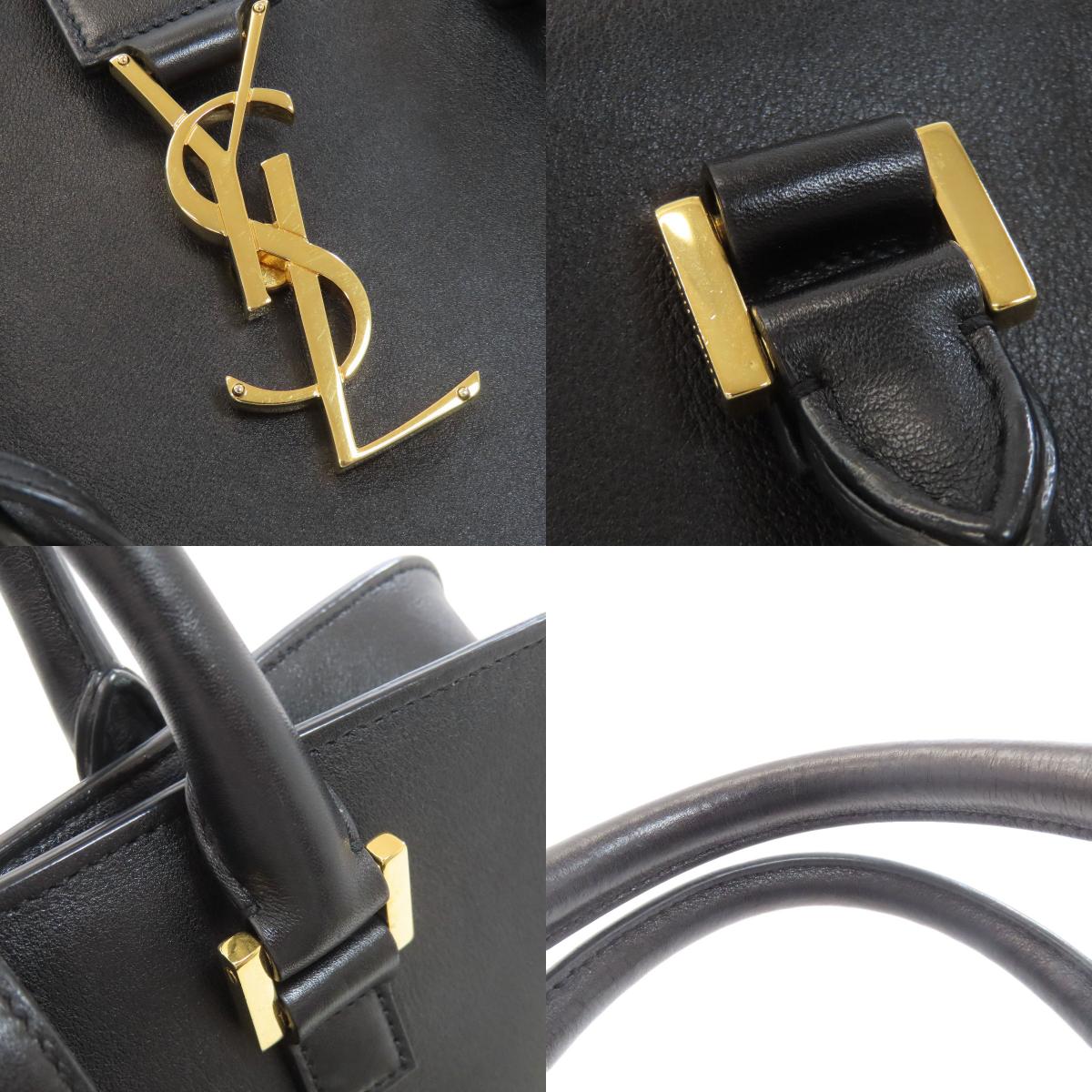 SAINT LAURENT Baby Kabas 2WAY Handbag Calf Ladies [Used]