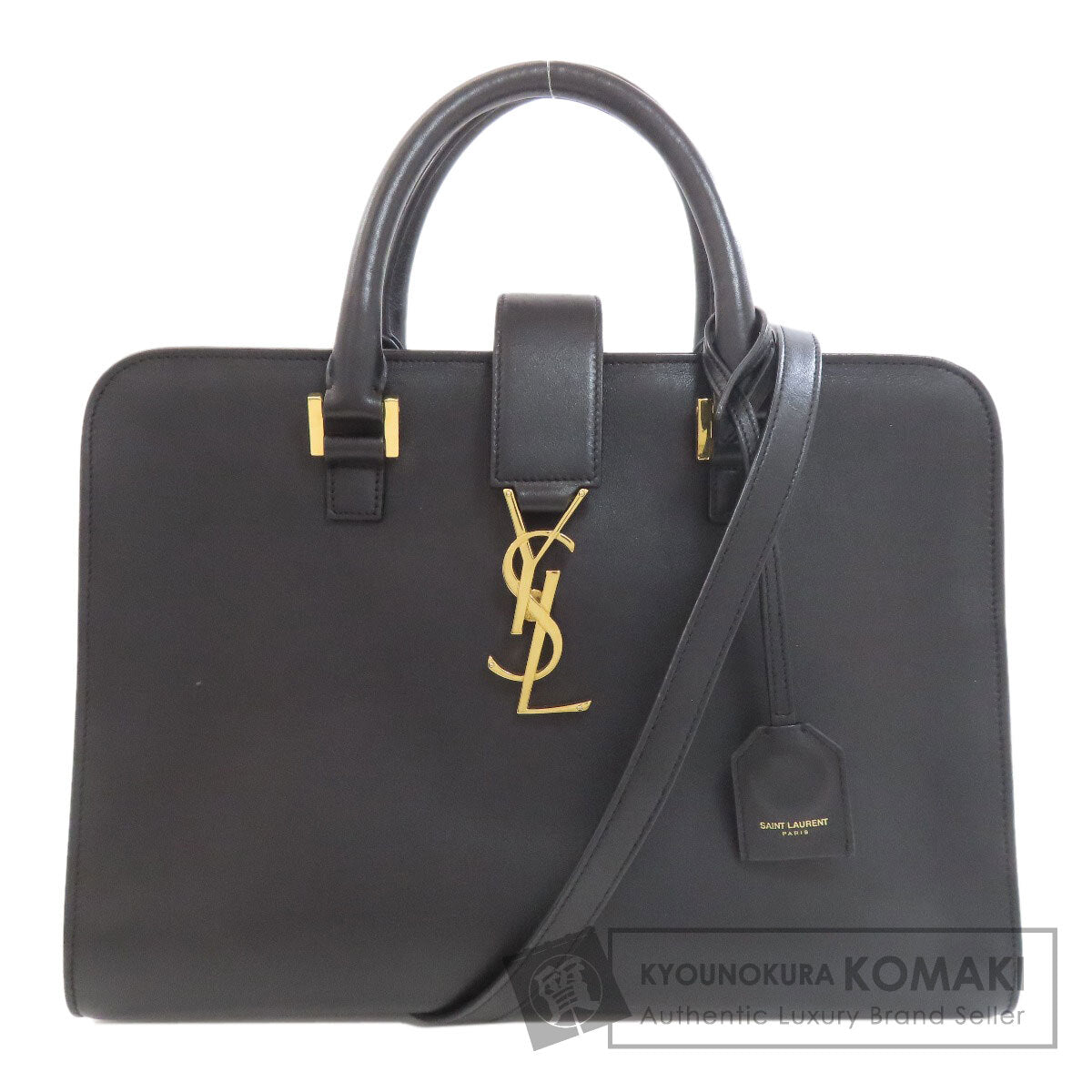 SAINT LAURENT Baby Kabas 2WAY Handbag Calf Ladies [Used]