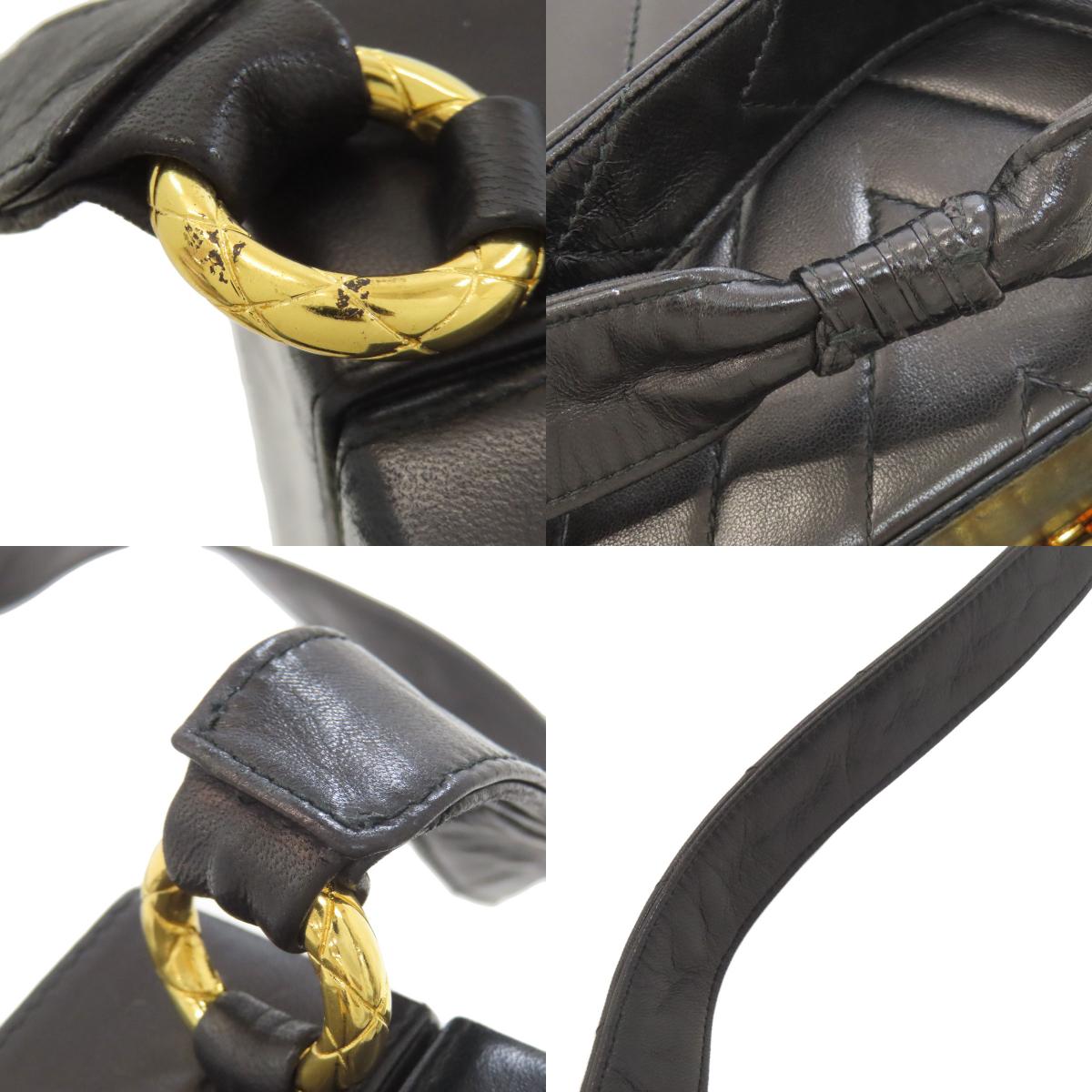 CHANEL COCO Mark V Stitch GoldHardware Shoulder Bag Lambskin Ladies [Used]