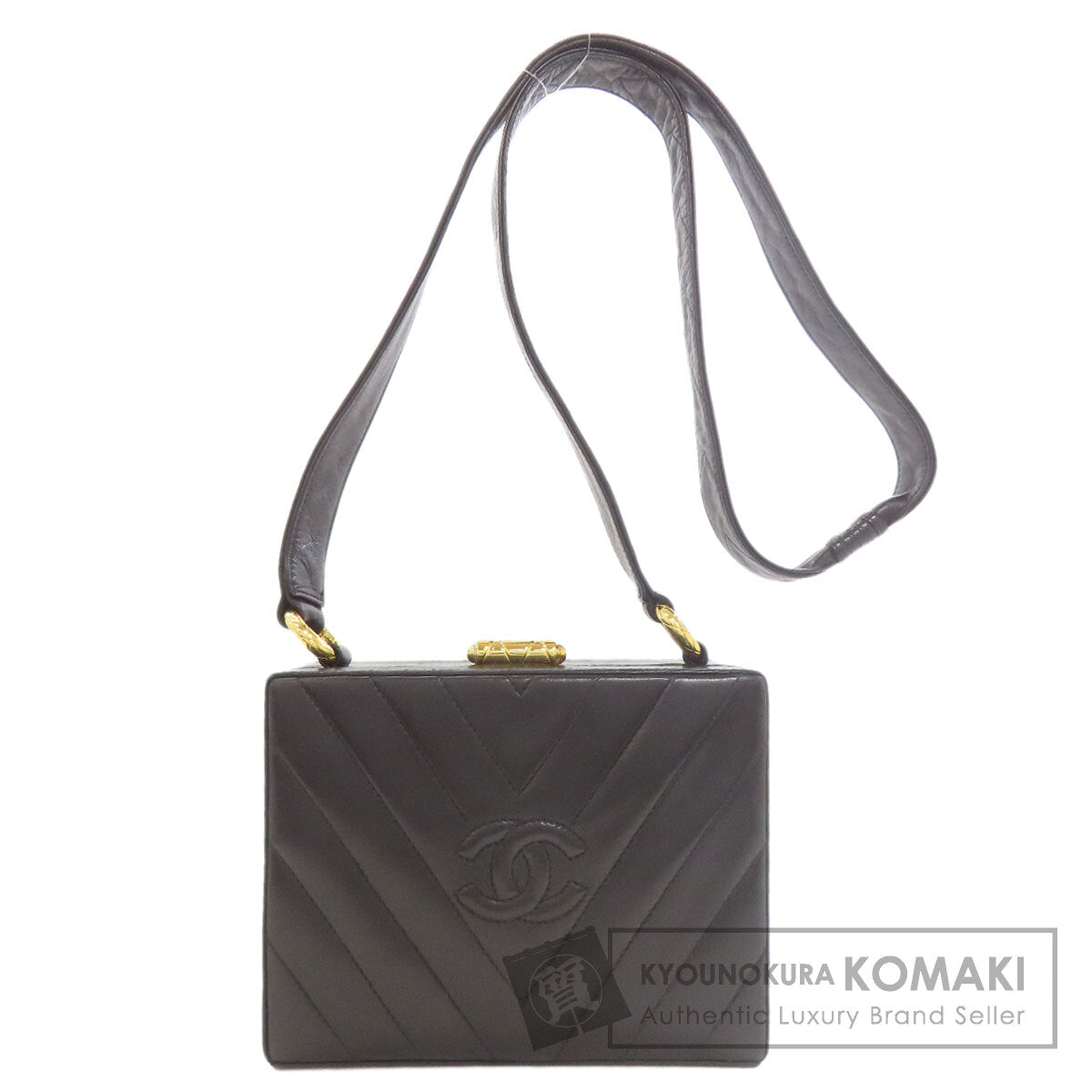 CHANEL COCO Mark V Stitch GoldHardware Shoulder Bag Lambskin Ladies [Used]