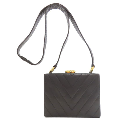 CHANEL COCO Mark V Stitch GoldHardware Shoulder Bag Lambskin Ladies [Used]