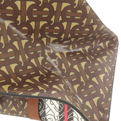 BURBERRY TB logo pattern Tote Bag PVC Ladies [Used]