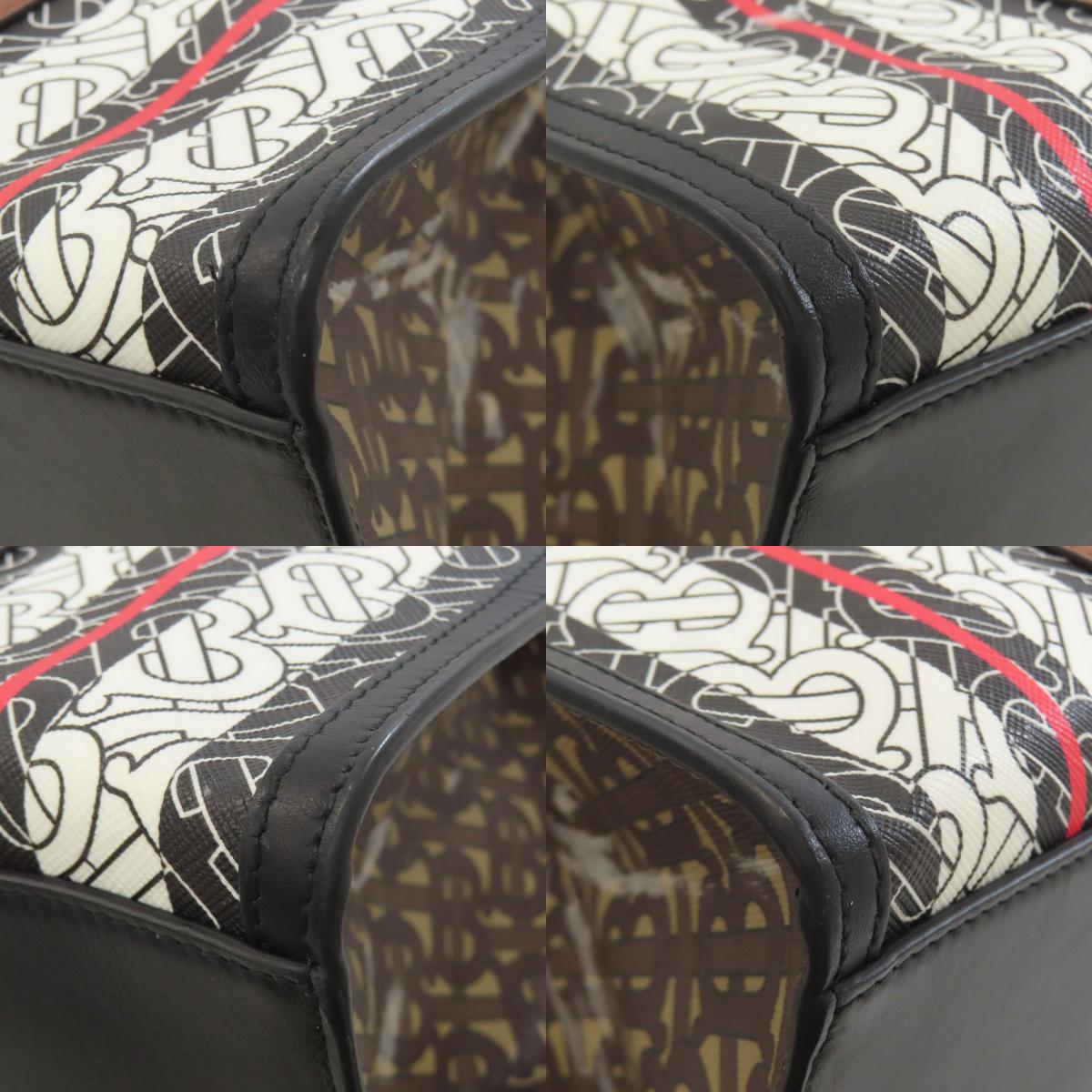 BURBERRY TB logo pattern Tote Bag PVC Ladies [Used]