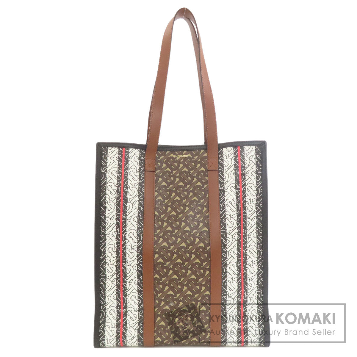 BURBERRY TB logo pattern Tote Bag PVC Ladies [Used]