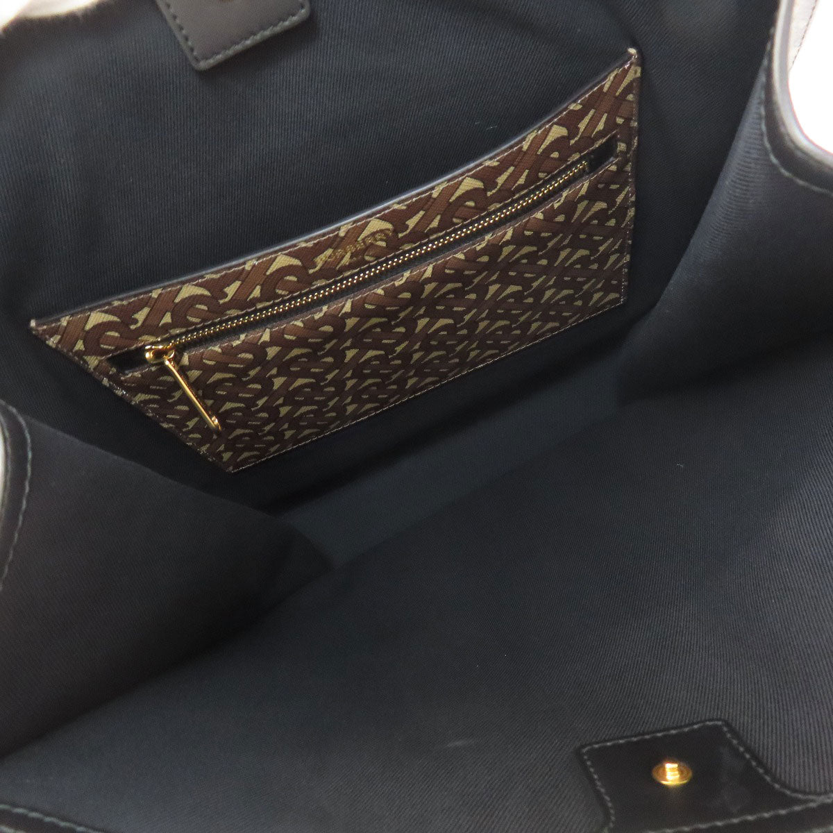 BURBERRY TB logo pattern Tote Bag PVC Ladies [Used]