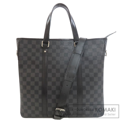 LOUIS VUITTON N41467 Tadao Tote Bag Damier canvas Ladies [Used]
