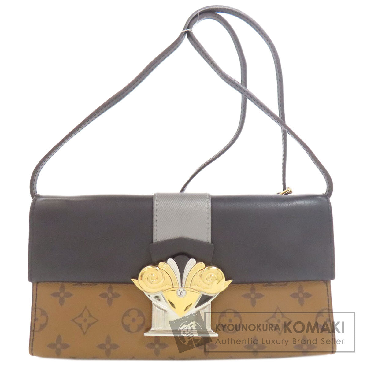 LOUIS VUITTON M44101 Pochette Column Shoulder Bag Monogram reverse Ladies [Used]