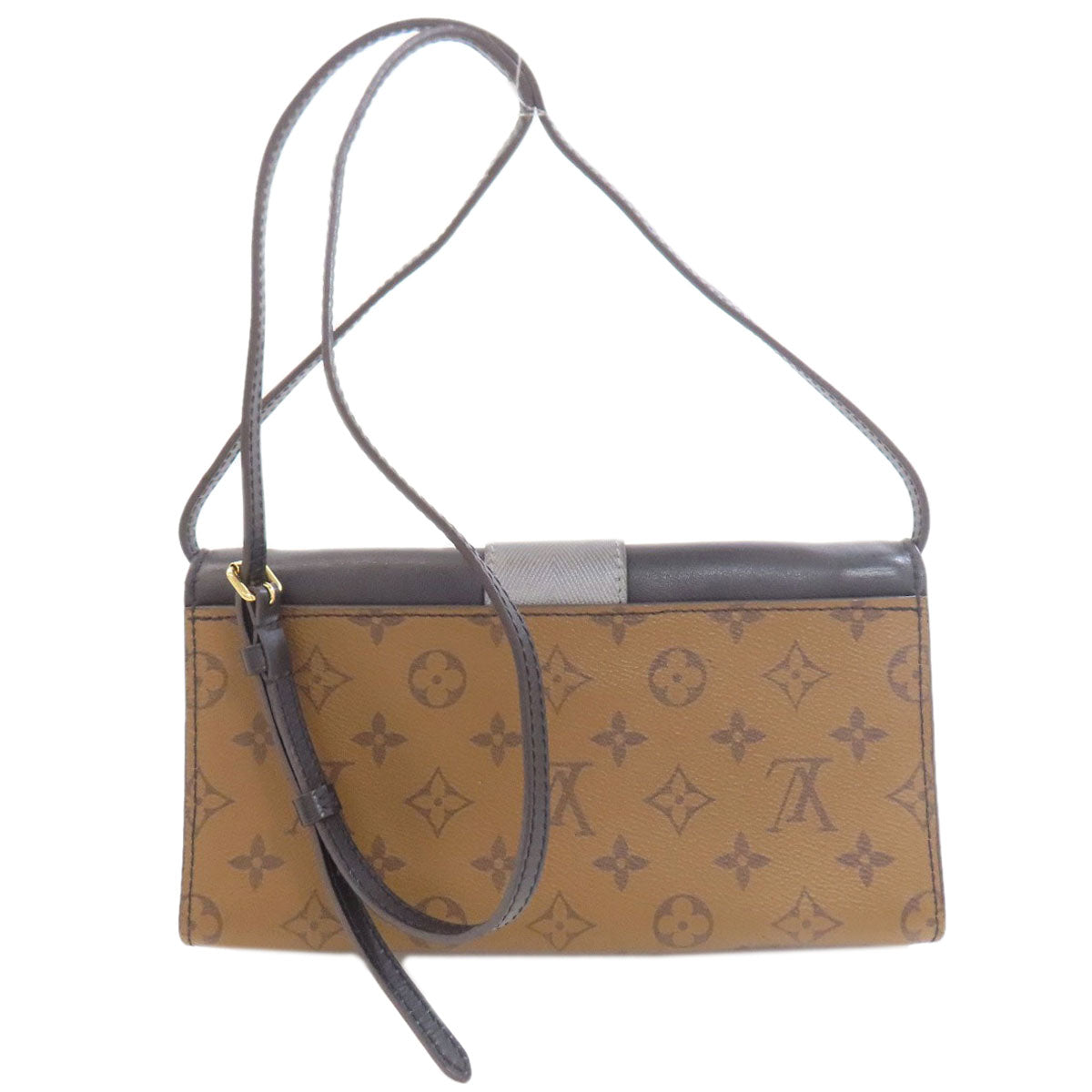 LOUIS VUITTON M44101 Pochette Column Shoulder Bag Monogram reverse Ladies [Used]