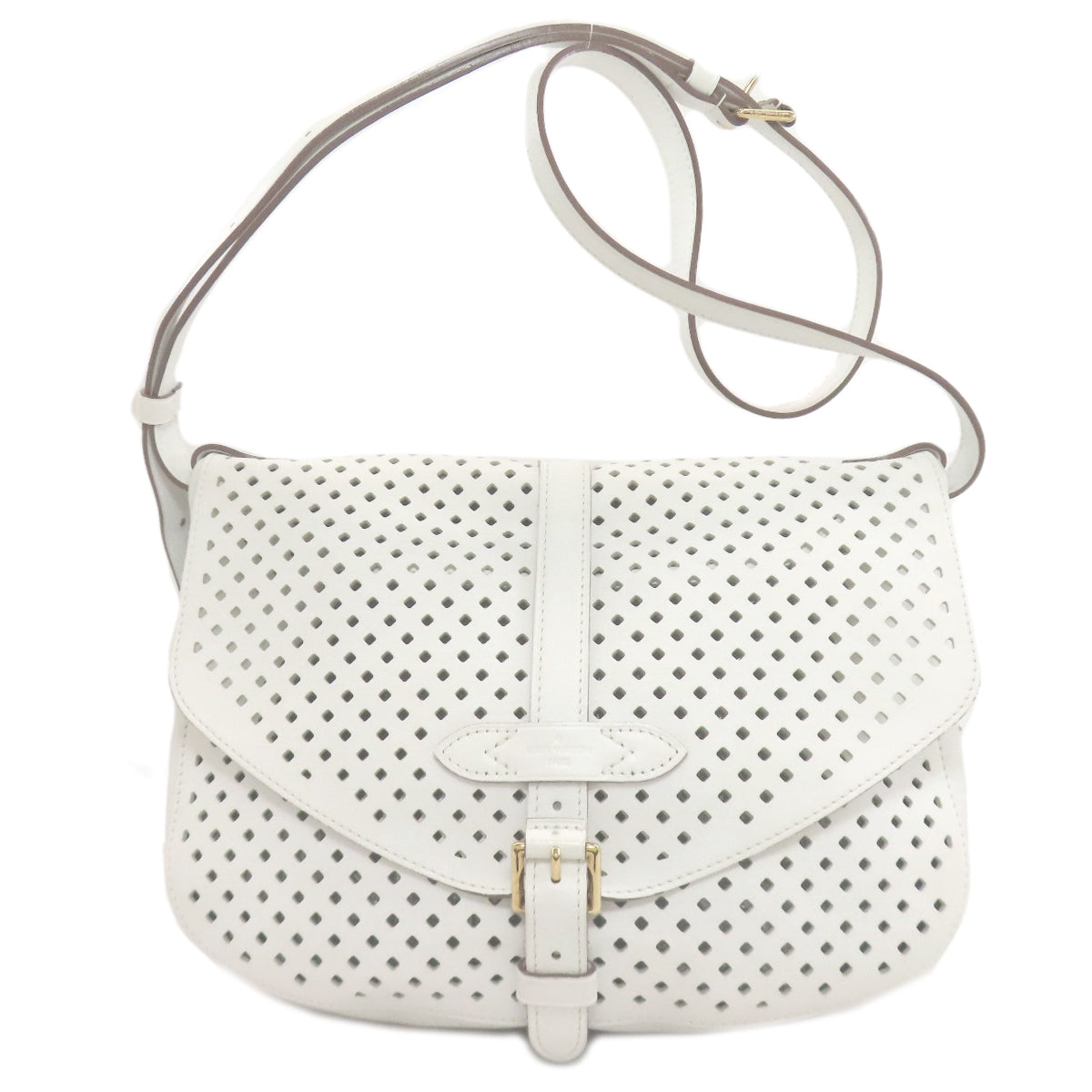 LOUIS VUITTON M93997 Saumur Perforated Perfo Shoulder Bag Calf Ladies [Used]