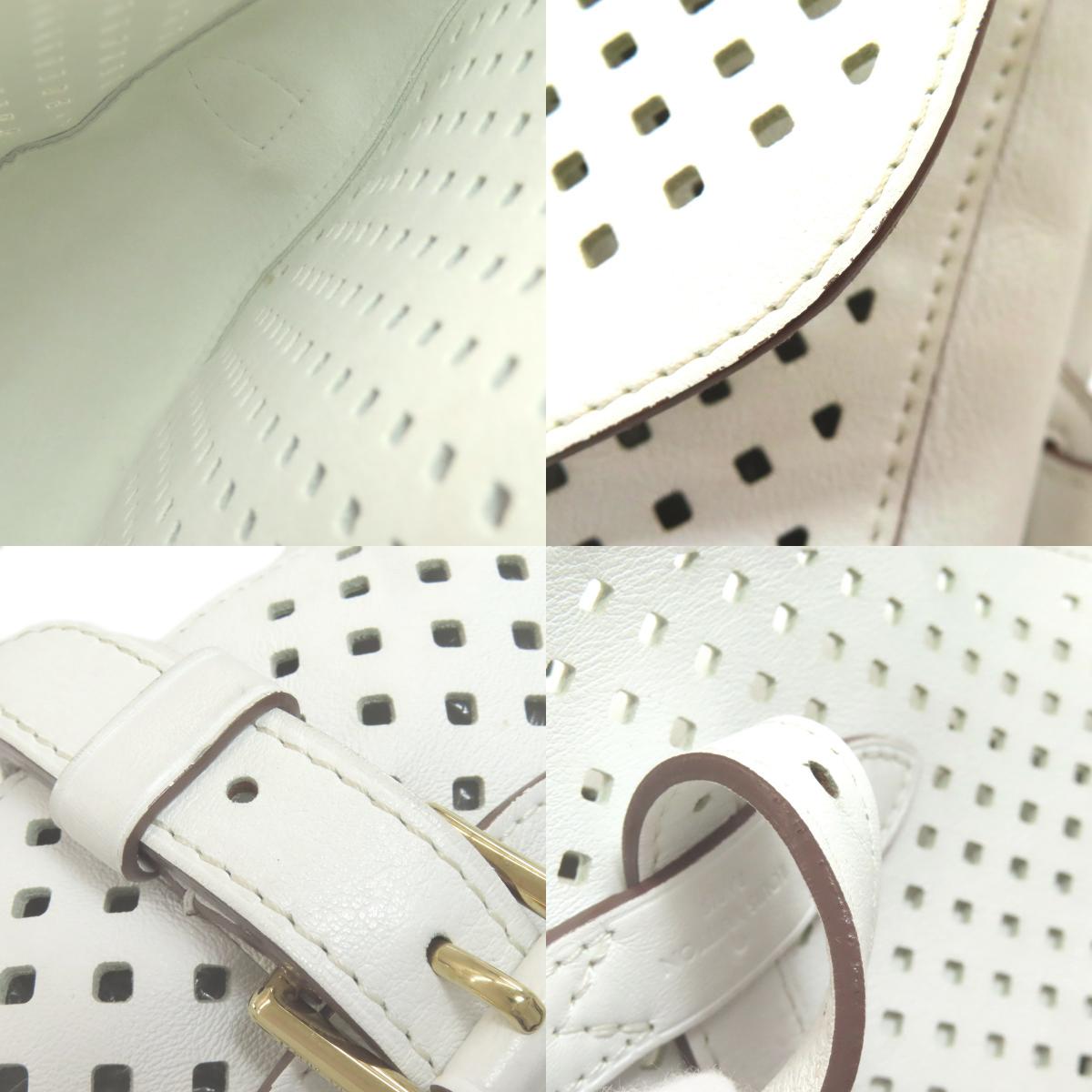 LOUIS VUITTON M93997 Saumur Perforated Perfo Shoulder Bag Calf Ladies [Used]