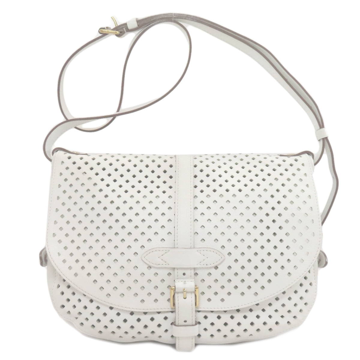 LOUIS VUITTON M93997 Saumur Perforated Perfo Shoulder Bag Calf Ladies [Used]