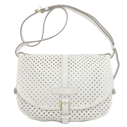 LOUIS VUITTON M93997 Saumur Perforated Perfo Shoulder Bag Calf Ladies [Used]