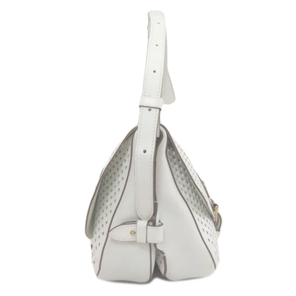 LOUIS VUITTON M93997 Saumur Perforated Perfo Shoulder Bag Calf Ladies [Used]