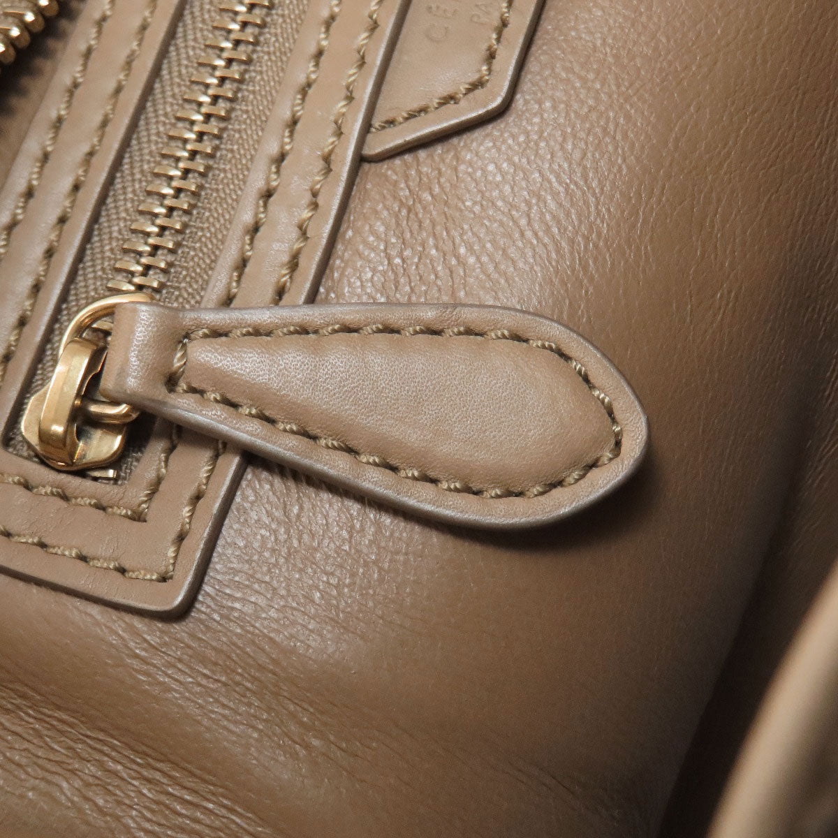 CELINE Luggage micro Handbag Calf Ladies [Used]